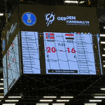 Herning Anzeigtafel Handball WM 2019